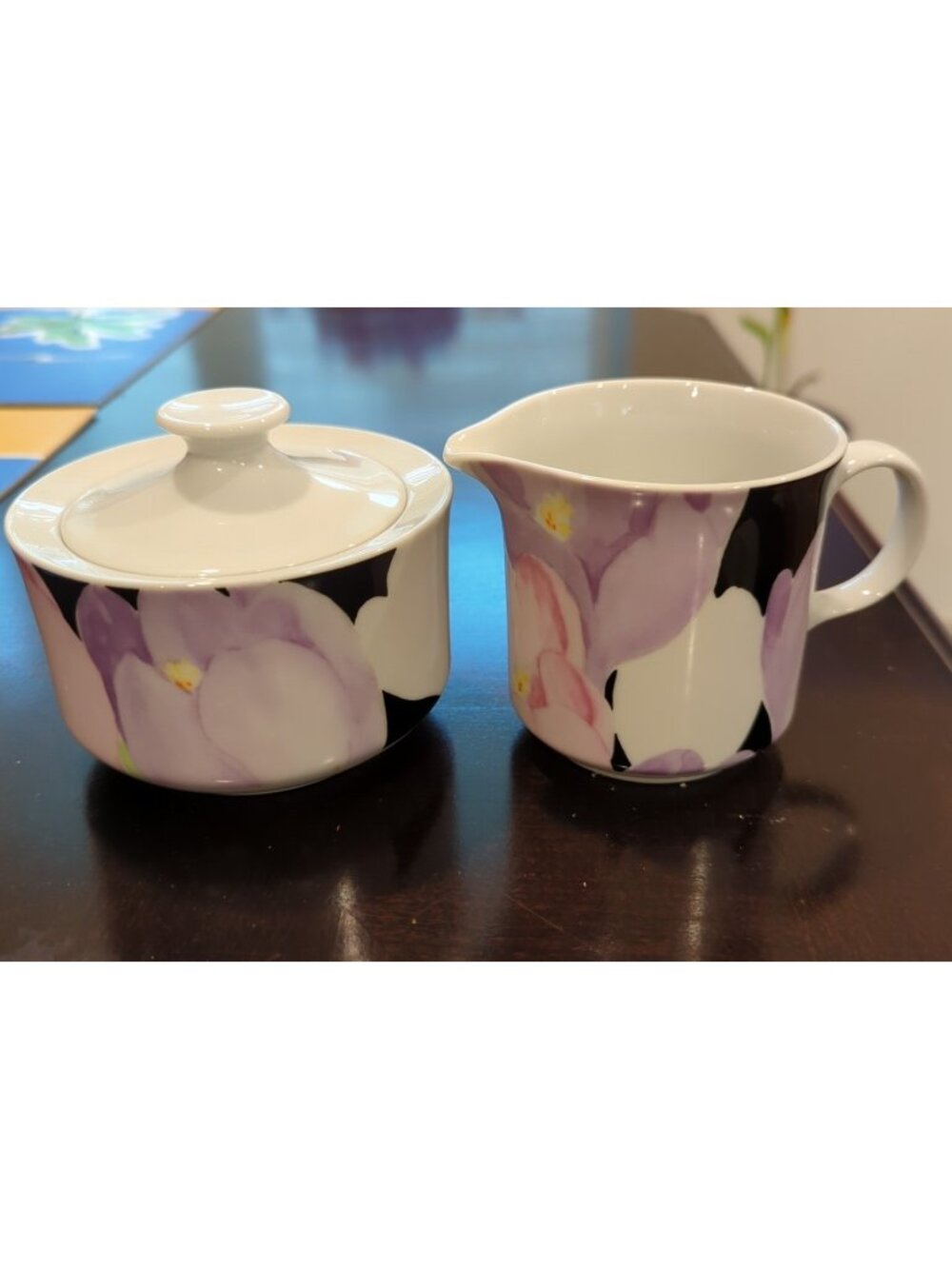 Vintage Mikasa Fine China  Vogue Sugar and Cream Serving Set